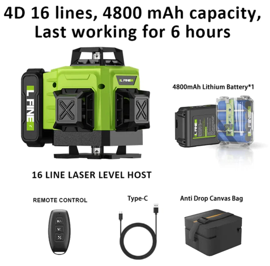 DEFTTOOL™ Laser Level 3D/4D