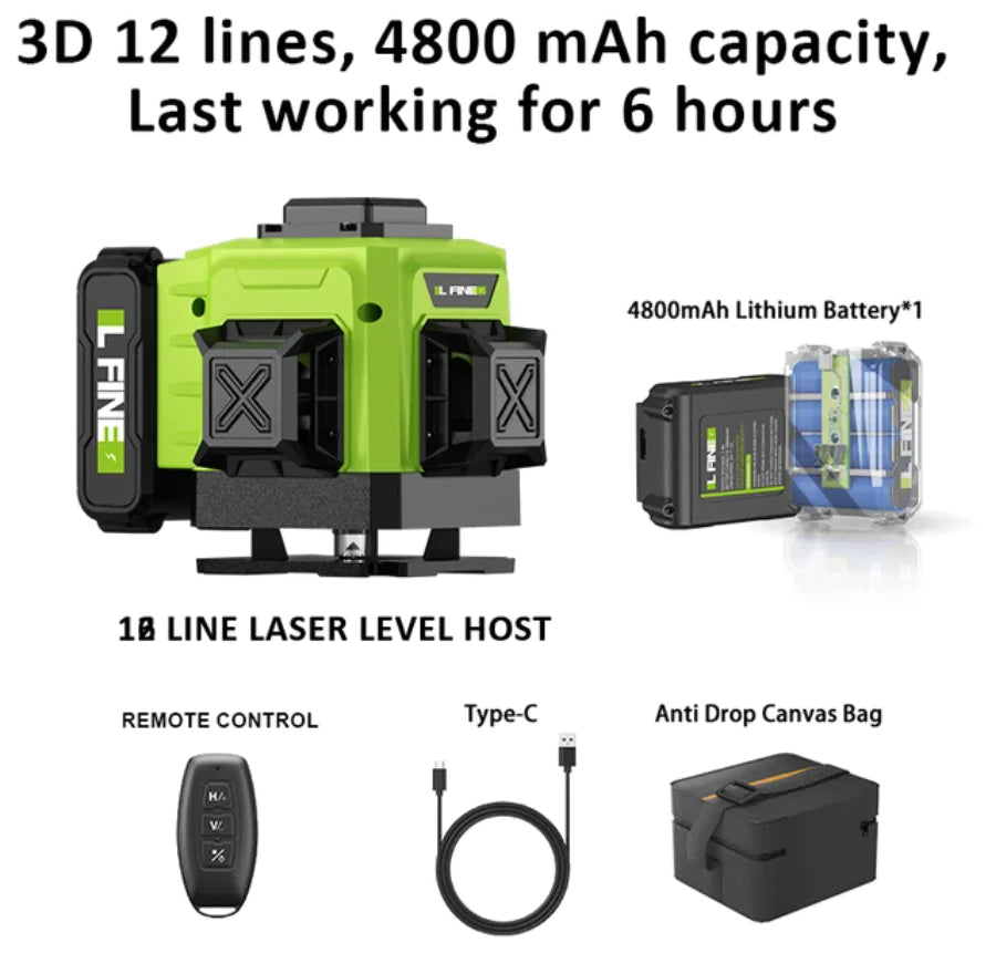 DEFTTOOL™ Laser Level 3D/4D